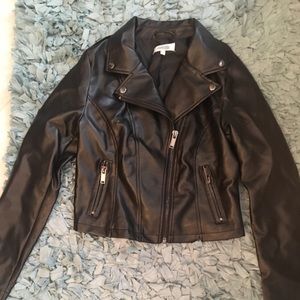 Faux leather jacket